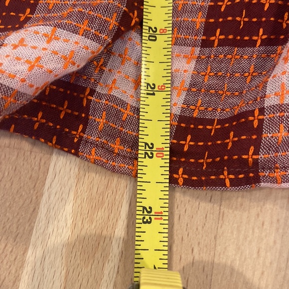 NWT Gingham check wool blend babydoll peplum top pilcro by Anthropologie xs - Picture 11 of 16